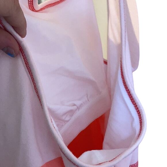 Fila's Sport Color Block Pastel Monochromatic Small Pilates Sportswear Racerback - Picture 5 of 7